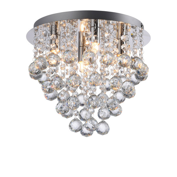 JUST LIGHT KULUNKA Kronleuchter G9 max. 5W 4-fach chrom 15063-17