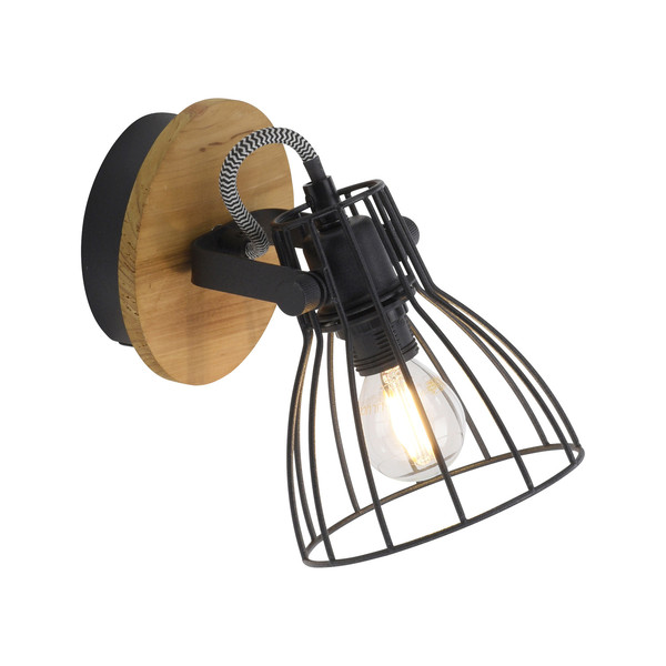 JUST LIGHT TARO Deckenleuchte E14 max. 10W schwarz 15117-18