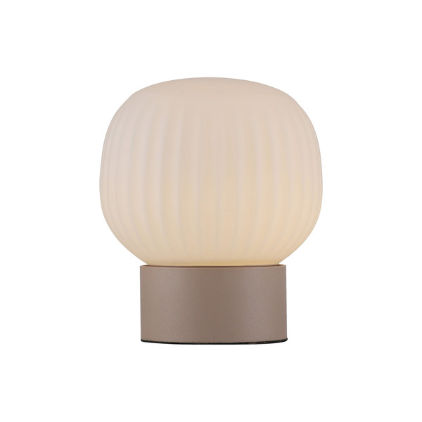 JUST LIGHT NAMI LED Tischleuchte Warmweiss Dimmbar 5W sand 15175-39
