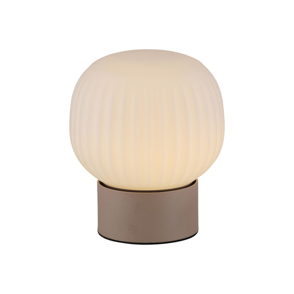 JUST LIGHT NAMI LED Tischleuchte Warmweiss Dimmbar 5W sand 15175-39