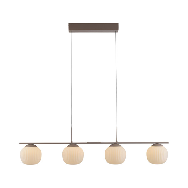 JUST LIGHT NAMI LED Pendelleuchte Warmweiss Dimmbar 20W 4-fach sand 15179-39