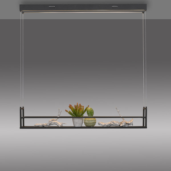 JUST LIGHT SONTURA LED Pendelleuchte Warmweiss 35W 2-fach schwarz 15248-18