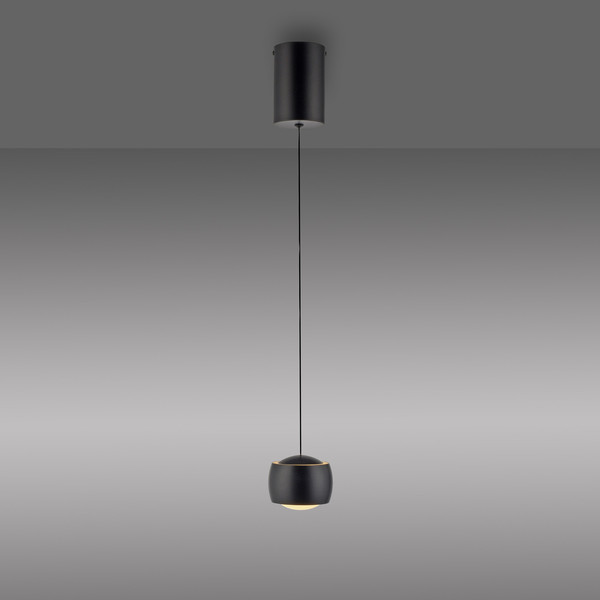 JUST LIGHT BALLINI LED Pendelleuchte Warmweiss 5,2W schwarz 15260-18