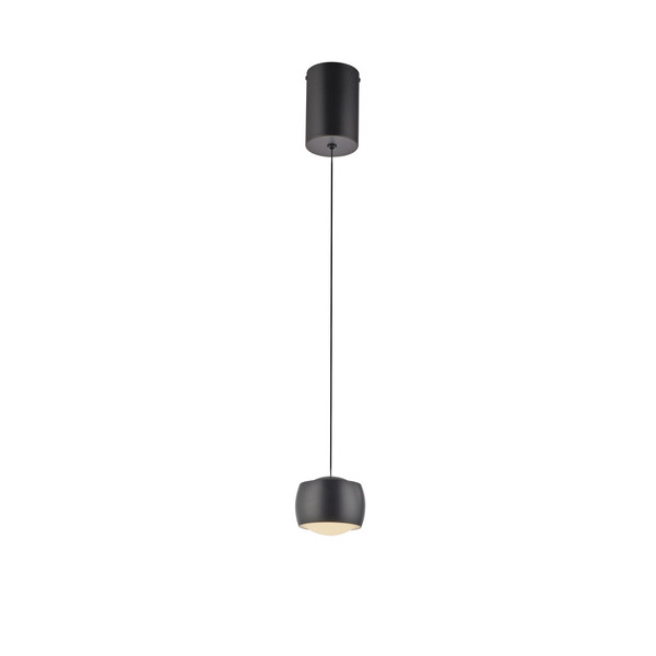 JUST LIGHT BALLINI LED Pendelleuchte Warmweiss 5,2W schwarz 15260-18
