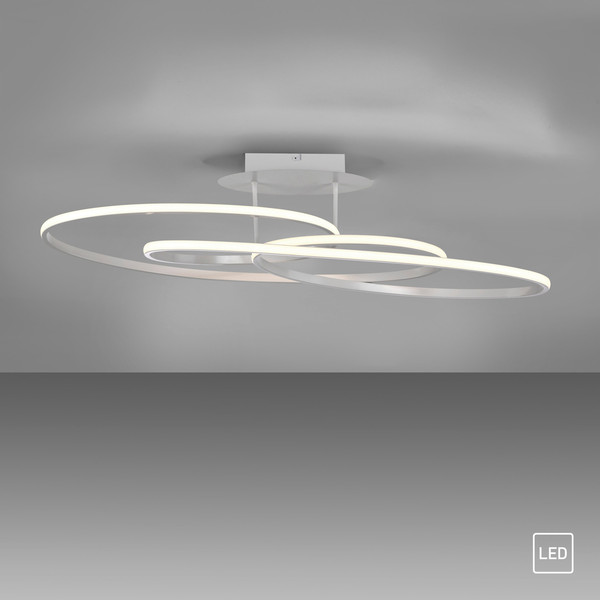 JUST LIGHT LUMACA LED Deckenleuchte Warmweiss 33W weiss 15321-16