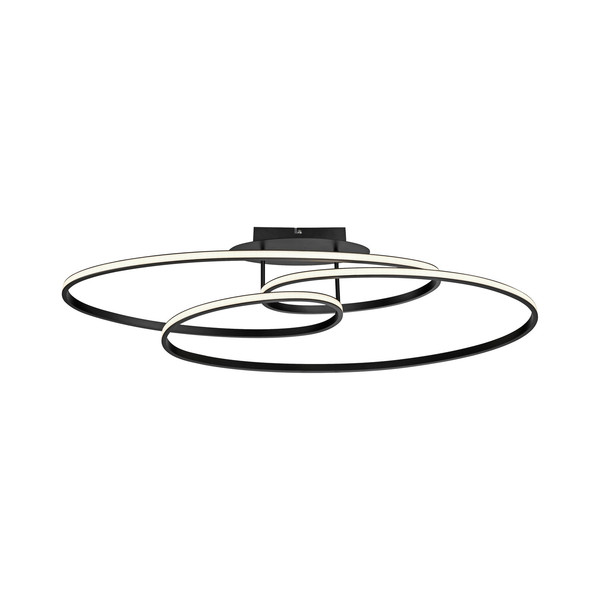 JUST LIGHT LUMACA LED Deckenleuchte Warmweiss 33W schwarz 15321-18