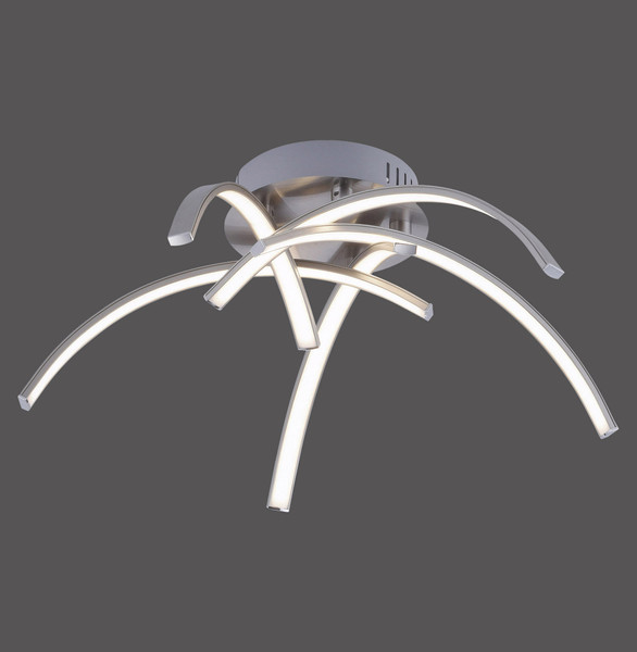 JUST LIGHT VALERIE LED Deckenleuchte Warmweiss 18,5W 5-fach stahl 15340-55