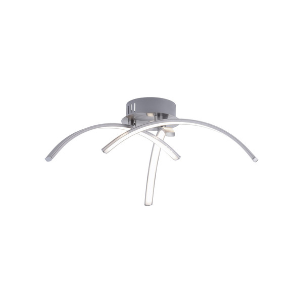 JUST LIGHT VALERIE LED Deckenleuchte Warmweiss 10,2W 3-fach stahl 15341-55