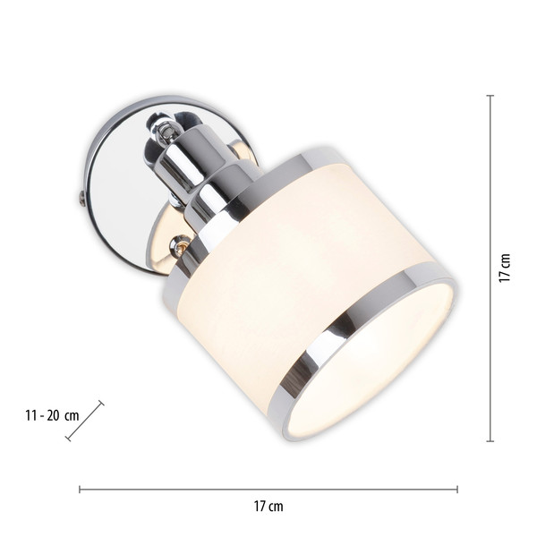JUST LIGHT ACCOR Wand- und Deckenleuchte E14 max. 25W chrom 15371-17