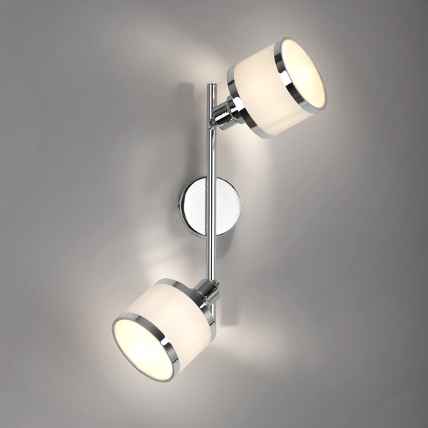 JUST LIGHT ACCOR Deckenleuchte E14 max. 25W 2-fach chrom 15372-17