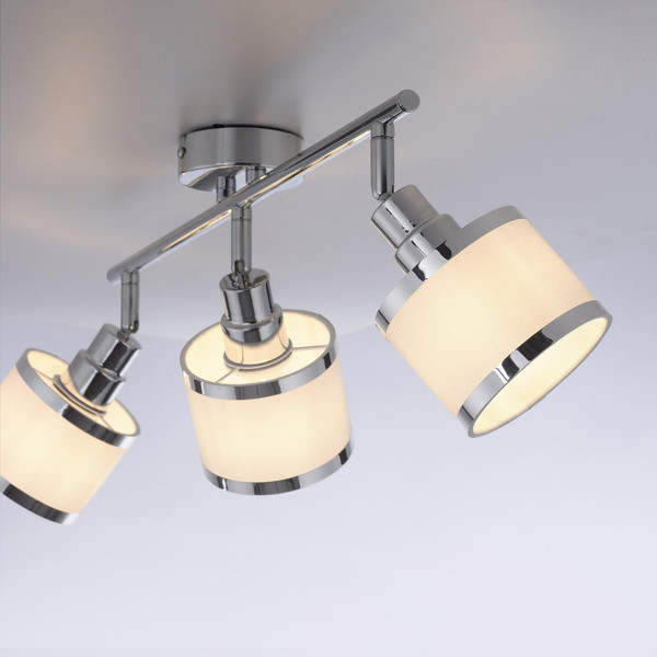 JUST LIGHT ACCOR Deckenleuchte E14 max. 25W 3-fach chrom 15373-17