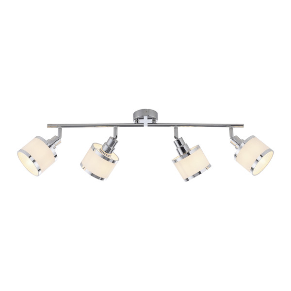 JUST LIGHT ACCOR Deckenleuchte E14 max. 25W 4-fach chrom 15374-17