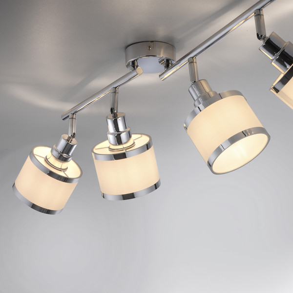 JUST LIGHT ACCOR Deckenleuchte E14 max. 25W 4-fach chrom 15374-17