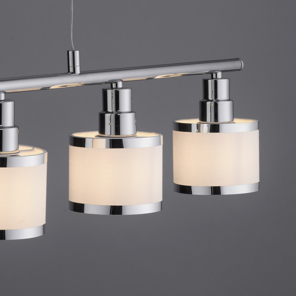 JUST LIGHT ACCOR Pendelleuchte E14 max. 25W 5-fach chrom 15375-17