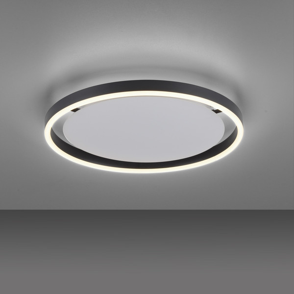 JUST LIGHT RITUS LED Deckenleuchte Warmweiss Dimmbar 20W anthrazit 15391-13