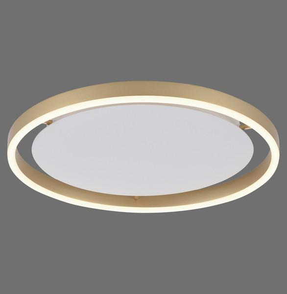 JUST LIGHT RITUS LED Deckenleuchte Warmweiss Dimmbar 20W messingmatt 15391-60