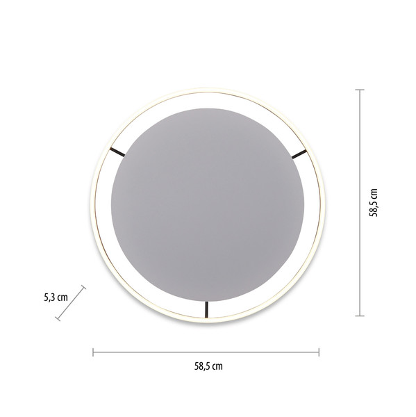 JUST LIGHT RITUS LED Deckenleuchte Warmweiss 28W Anthrazit/Weiß 15392-13