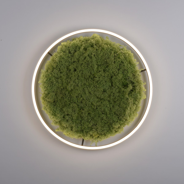 JUST LIGHT GERDA RITUS LED Deckenleuchte Warmweiss Dimmbar 28W moos 15392-66