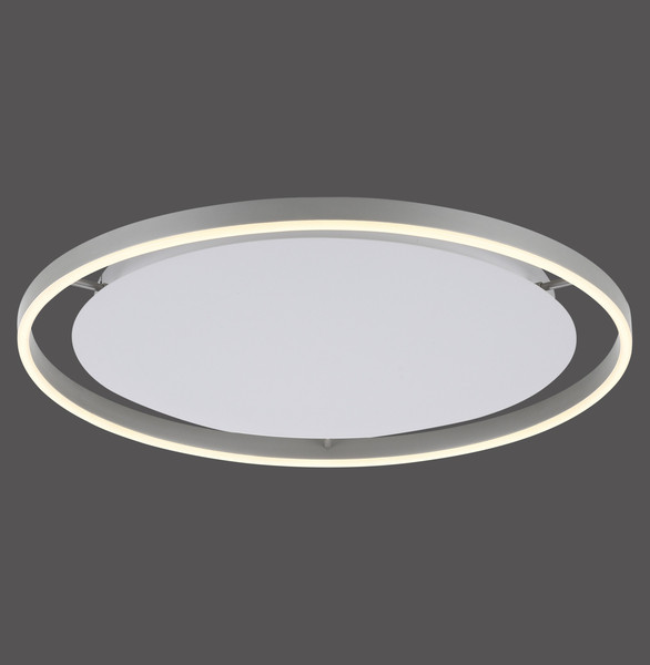 JUST LIGHT RITUS LED Deckenleuchte Warmweiss Dimmbar 28W aluminium 15392-95