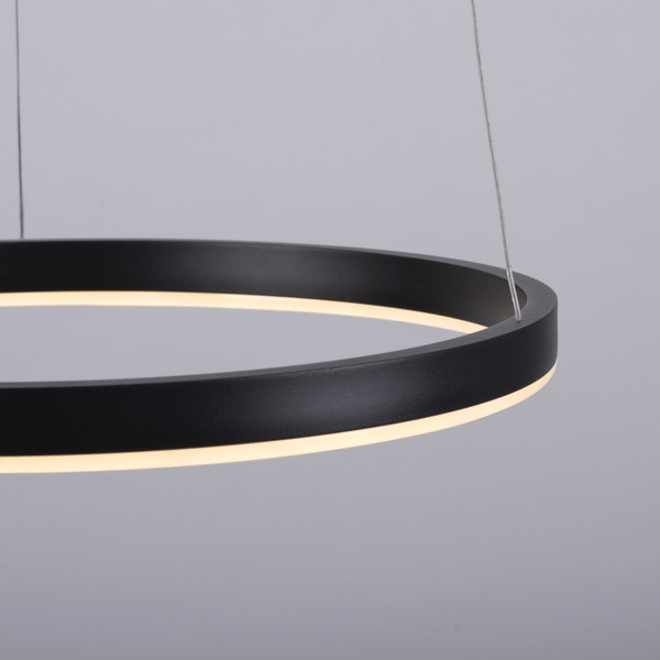 JUST LIGHT RITUS LED Pendelleuchte Warmweiss Dimmbar 20W anthrazit 15393-13