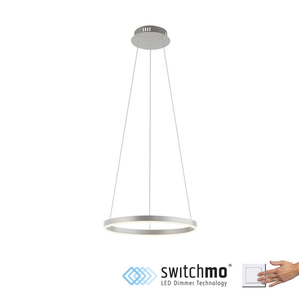 JUST LIGHT RITUS LED Pendelleuchte Warmweiss Dimmbar 20W aluminium 15393-95