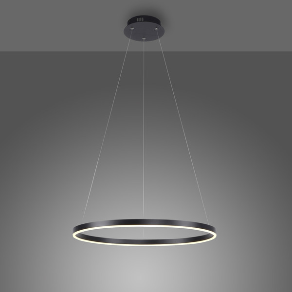 JUST LIGHT RITUS LED Pendelleuchte Warmweiss Dimmbar 28W anthrazit 15394-13