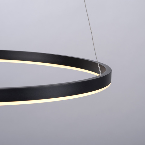 JUST LIGHT RITUS LED Pendelleuchte Warmweiss Dimmbar 28W anthrazit 15394-13
