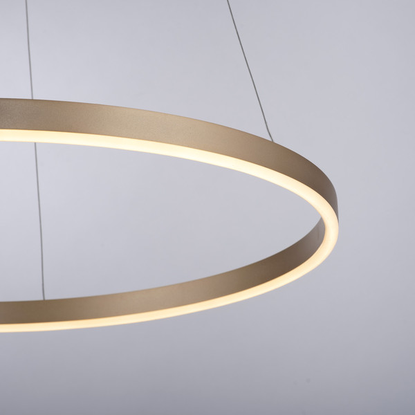 JUST LIGHT RITUS LED Pendelleuchte Warmweiss Dimmbar 28W messingmatt 15394-60