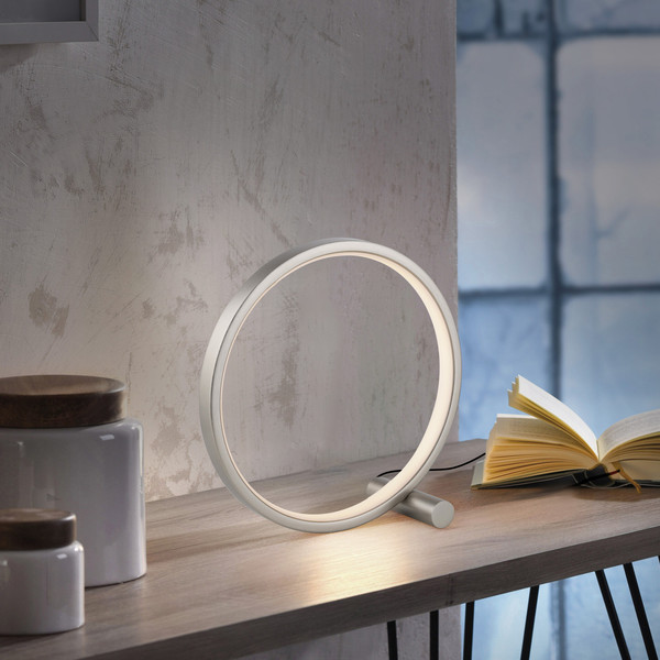JUST LIGHT MINI RITUS LED Tischleuchte Warmweiss 10,5W silber 15395-21