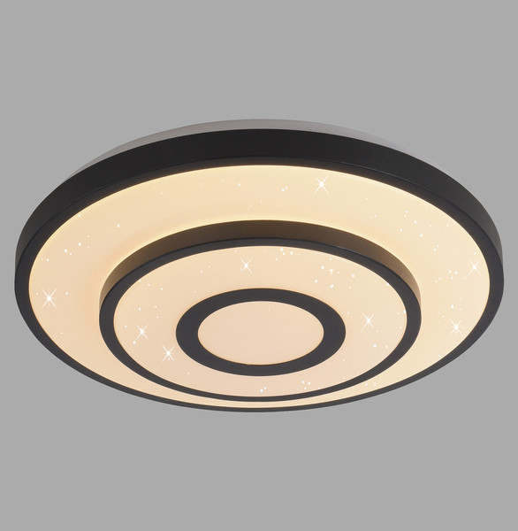 JUST LIGHT TURANUS LED Deckenleuchte Warmweiss 17W schwarz 15454-18