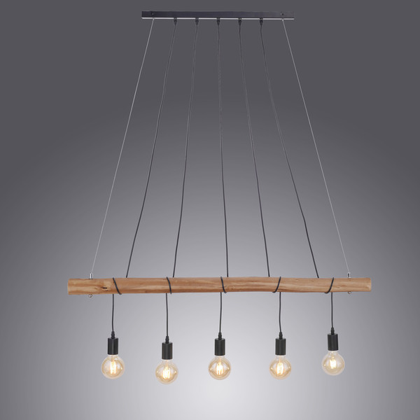 JUST LIGHT DAMIAN Pendelleuchte E27 max. 60W 5-fach schwarz 15515-18