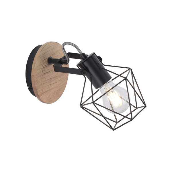 JUST LIGHT JARO Wandleuchte E27 max. 60W Holz-natur 15671-78
