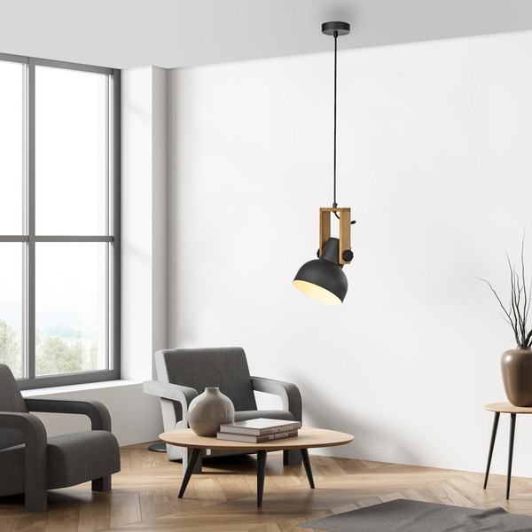JUST LIGHT CUP 2.0 Pendelleuchte E27 max. 60W schwarz 15741-18