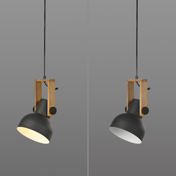 JUST LIGHT CUP 2.0 Pendelleuchte E27 max. 60W schwarz 15741-18