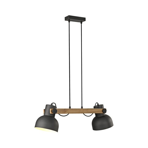 JUST LIGHT CUP 2.0 Pendelleuchte E27 max. 60W 2-fach schwarz 15742-18