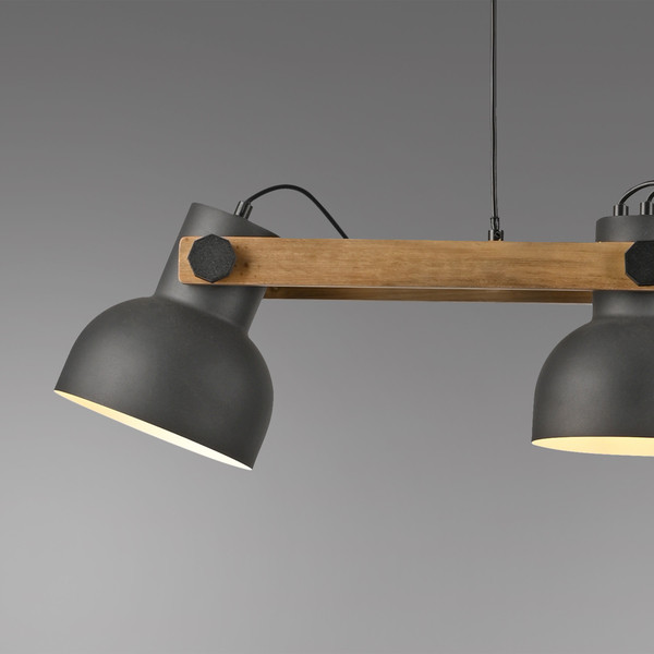 JUST LIGHT CUP 2.0 Pendelleuchte E27 max. 60W 3-fach schwarz 15743-18
