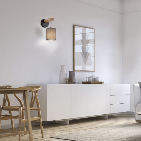 JUST LIGHT GERDA TRIBU Wandleuchte E27 max. 10W taupe 15781-29