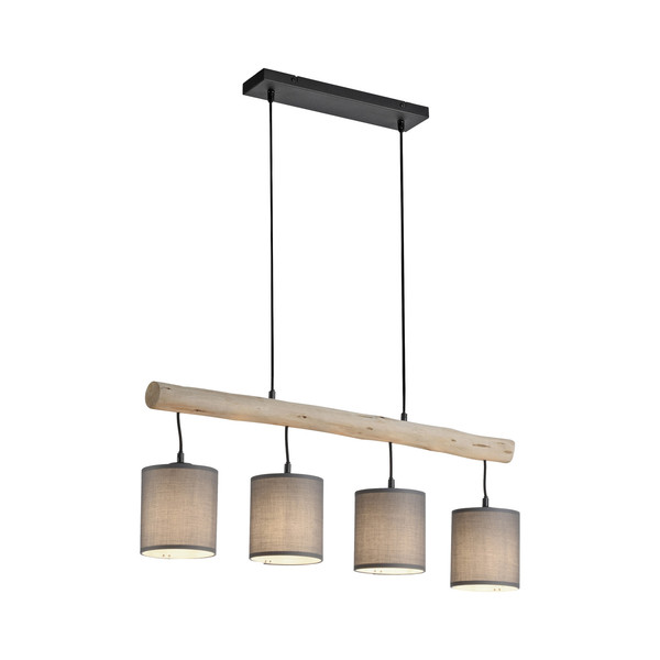 JUST LIGHT GERDA TRIBU Pendelleuchte E27 max. 10W 4-fach taupe 15783-29
