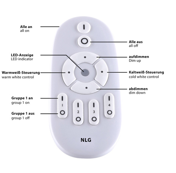 Paul Neuhaus FLAT LED Deckenleuchte CCT Dimmbar 21W weiss 16537-16-O