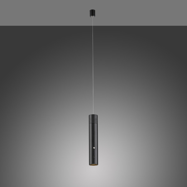 JUST LIGHT ATTACH LED AKKU-Pendelleuchte Warmweiss Dimmbar 3W schwarz 18281-18