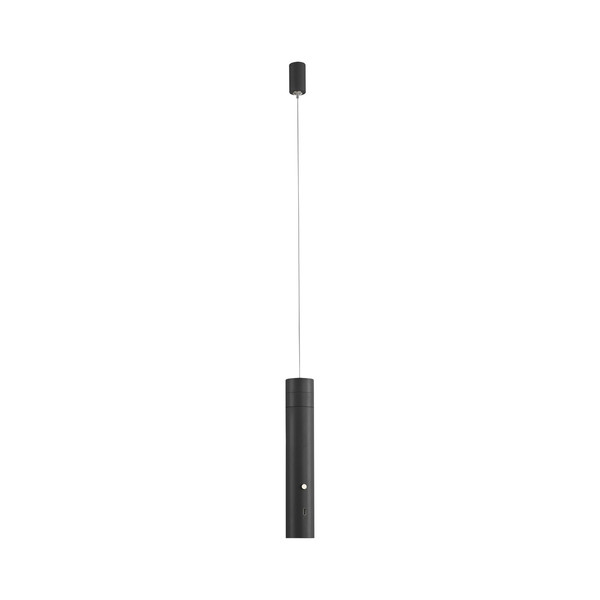 JUST LIGHT ATTACH LED AKKU-Pendelleuchte Warmweiss Dimmbar 3W schwarz 18281-18
