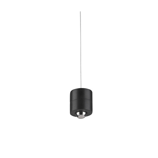 JUST LIGHT ATTACH LED AKKU-Pendelleuchte Warmweiss Dimmbar 3W schwarz 18281-18