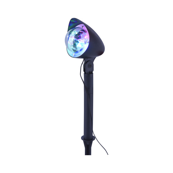 JUST LIGHT DISCO LED Erdspießleuchte RGB 3W schwarz IP44 19035-18