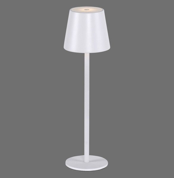 JUST LIGHT EURIA LED AKKU-Tischleuchte Warmweiss Dimmbar 2,5W weiss IP54 19250-16