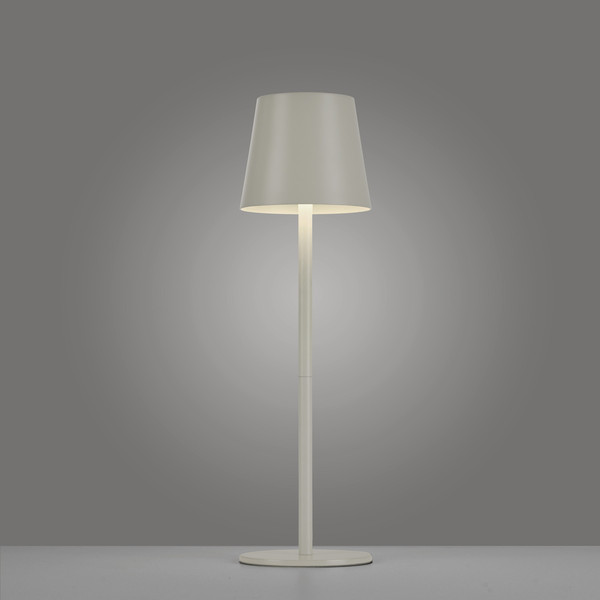 JUST LIGHT EURIA LED AKKU-Tischleuchte Warmweiss Dimmbar 2,5W greige IP54 19250-40