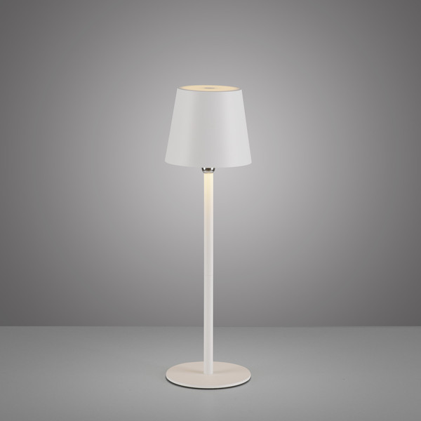 JUST LIGHT BOTERIA LED AKKU-Tischleuchte Warmweiss Dimmbar 2,5W weiss IP54 19251-16