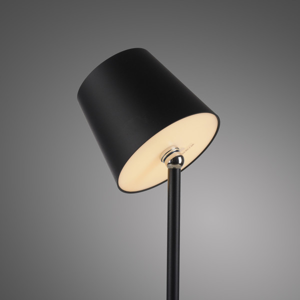 JUST LIGHT BOTERIA LED AKKU-Tischleuchte Warmweiss Dimmbar 2,5W schwarz IP54 19251-18