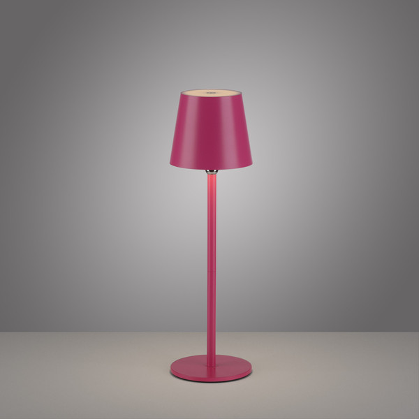 JUST LIGHT BOTERIA LED AKKU-Tischleuchte Warmweiss Dimmbar 2,5W pink IP54 19251-87