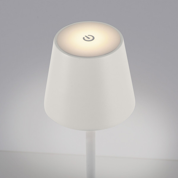 JUST LIGHT EURIA LED AKKU-Stehleuchte Warmweiss Dimmbar 2,5W weiss IP54 19252-16