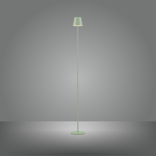 JUST LIGHT EURIA LED AKKU-Stehleuchte Warmweiss Dimmbar 2,5W grün IP54 19252-43